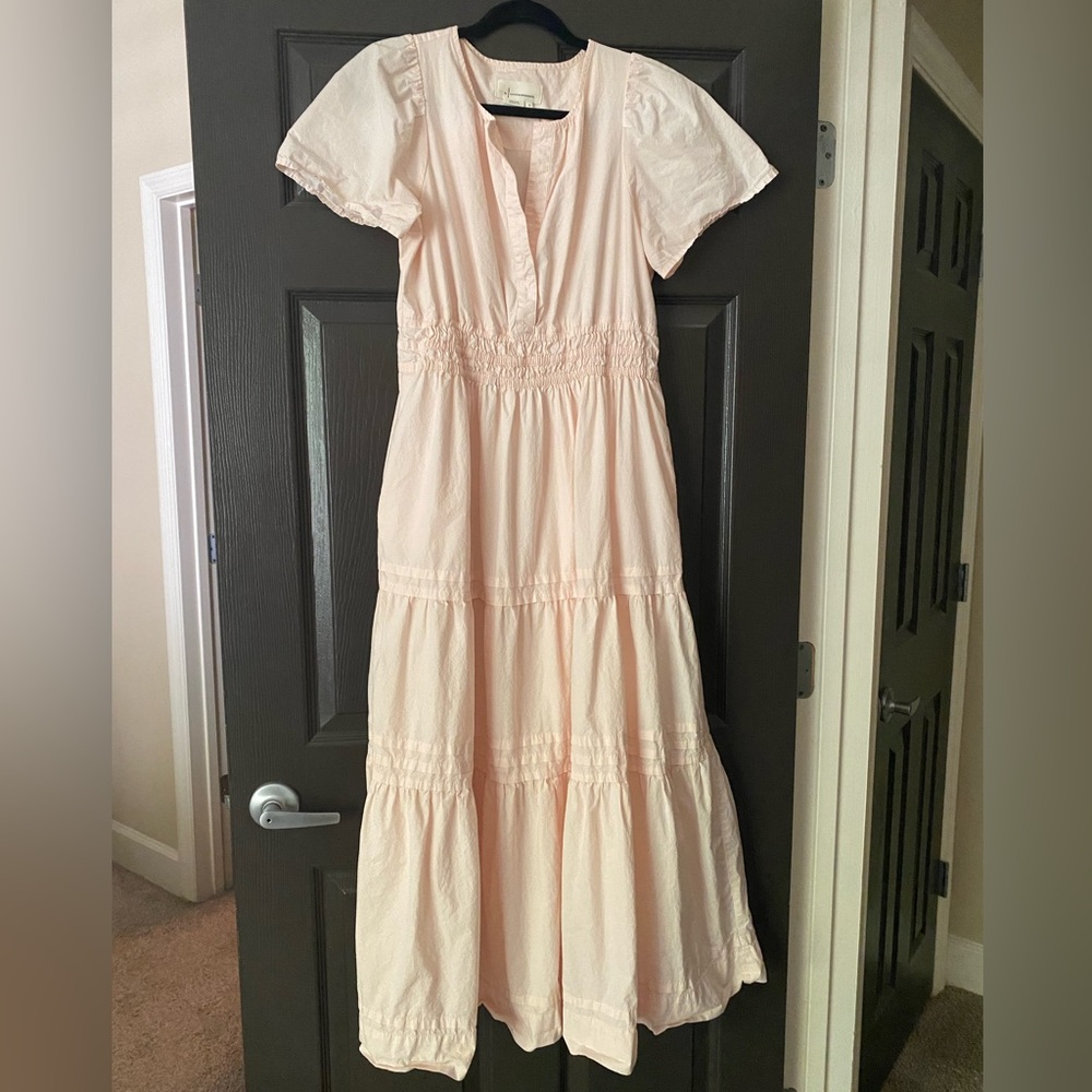 Anthropologie Somerset maxi dress in peach